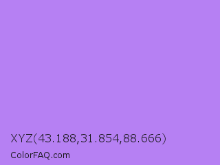 XYZ 43.188,31.854,88.666 Color Image