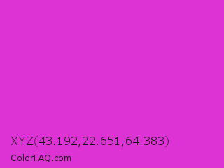 XYZ 43.192,22.651,64.383 Color Image