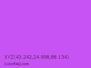 XYZ 43.242,24.998,88.134 Color Image