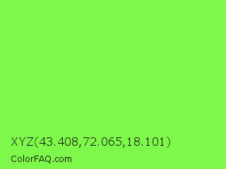 XYZ 43.408,72.065,18.101 Color Image