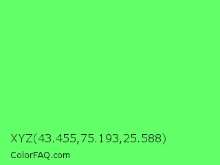 XYZ 43.455,75.193,25.588 Color Image