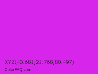 XYZ 43.681,21.768,80.497 Color Image