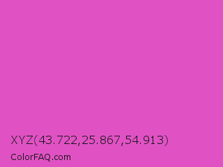 XYZ 43.722,25.867,54.913 Color Image