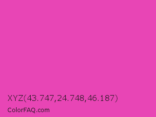 XYZ 43.747,24.748,46.187 Color Image