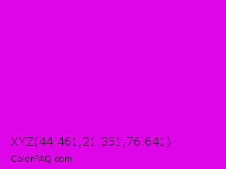 XYZ 44.461,21.351,76.641 Color Image