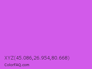 XYZ 45.086,26.954,80.668 Color Image