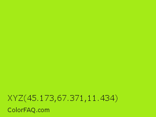 XYZ 45.173,67.371,11.434 Color Image