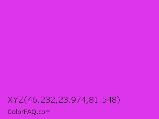 XYZ 46.232,23.974,81.548 Color Image