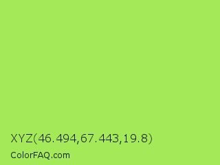 XYZ 46.494,67.443,19.8 Color Image