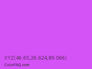 XYZ 46.65,26.624,89.066 Color Image