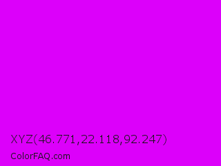XYZ 46.771,22.118,92.247 Color Image