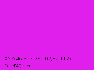 XYZ 46.827,23.102,82.112 Color Image