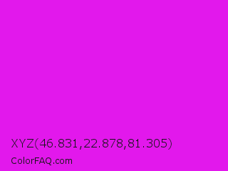 XYZ 46.831,22.878,81.305 Color Image
