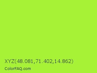 XYZ 48.081,71.402,14.862 Color Image