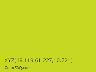 XYZ 48.119,61.227,10.721 Color Image