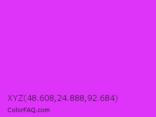 XYZ 48.608,24.888,92.684 Color Image