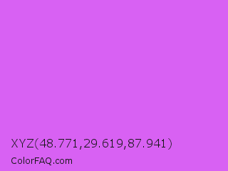 XYZ 48.771,29.619,87.941 Color Image