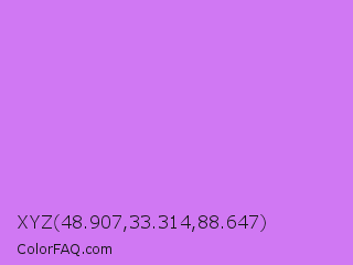XYZ 48.907,33.314,88.647 Color Image