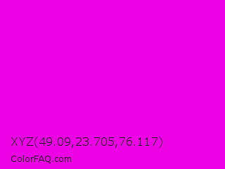 XYZ 49.09,23.705,76.117 Color Image
