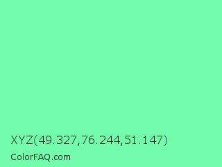 XYZ 49.327,76.244,51.147 Color Image