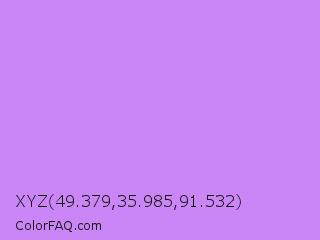 XYZ 49.379,35.985,91.532 Color Image