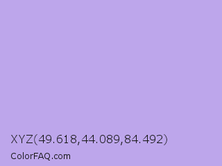 XYZ 49.618,44.089,84.492 Color Image