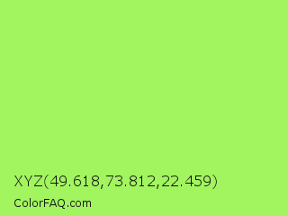 XYZ 49.618,73.812,22.459 Color Image
