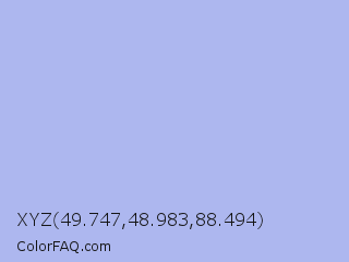 XYZ 49.747,48.983,88.494 Color Image