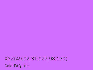 XYZ 49.92,31.927,98.139 Color Image