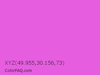 XYZ 49.955,30.156,73 Color Image