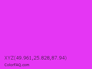 XYZ 49.961,25.828,87.94 Color Image
