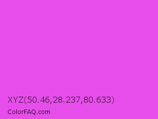 XYZ 50.46,28.237,80.633 Color Image