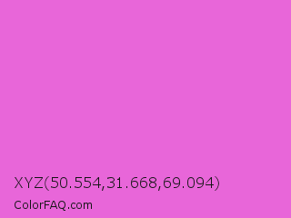 XYZ 50.554,31.668,69.094 Color Image