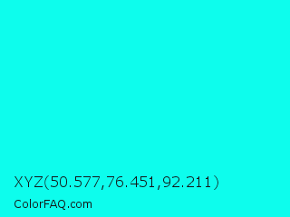 XYZ 50.577,76.451,92.211 Color Image