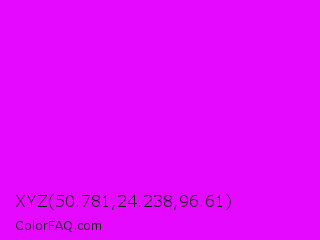 XYZ 50.781,24.238,96.61 Color Image