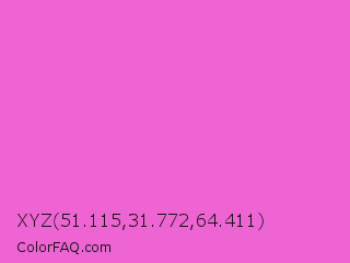 XYZ 51.115,31.772,64.411 Color Image