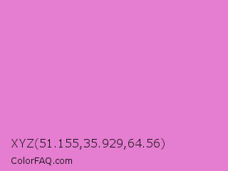 XYZ 51.155,35.929,64.56 Color Image