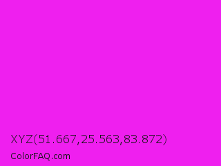 XYZ 51.667,25.563,83.872 Color Image