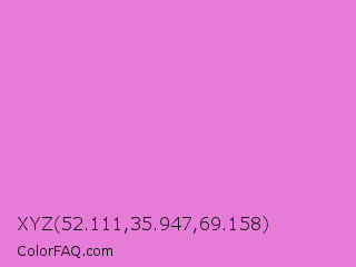 XYZ 52.111,35.947,69.158 Color Image