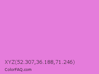 XYZ 52.307,36.188,71.246 Color Image