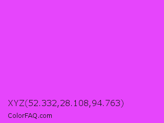 XYZ 52.332,28.108,94.763 Color Image