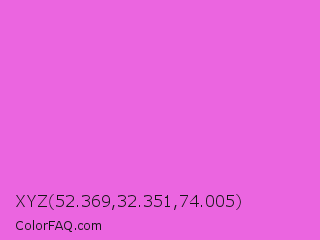 XYZ 52.369,32.351,74.005 Color Image