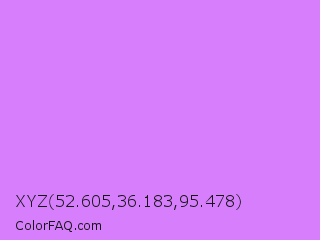 XYZ 52.605,36.183,95.478 Color Image
