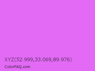 XYZ 52.999,33.069,89.976 Color Image