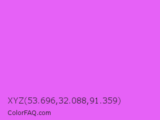 XYZ 53.696,32.088,91.359 Color Image