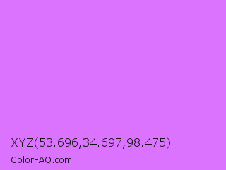 XYZ 53.696,34.697,98.475 Color Image