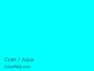 XYZ 53.81,78.74,106.97 Cyan / Aqua Color Image
