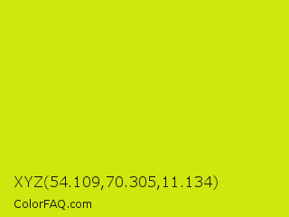 XYZ 54.109,70.305,11.134 Color Image