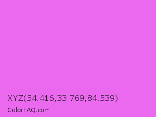 XYZ 54.416,33.769,84.539 Color Image