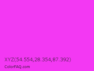 XYZ 54.554,28.354,87.392 Color Image